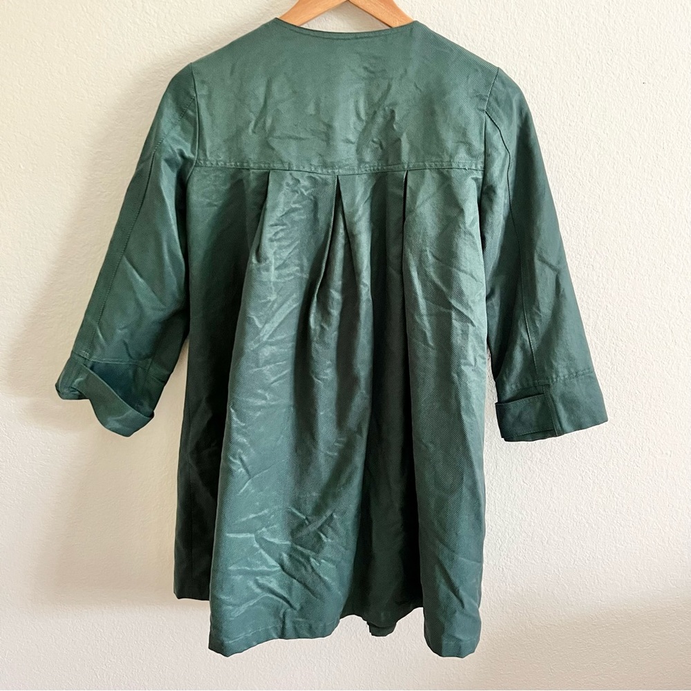 Chloé Green Double Breasted Coat Sz 4 - Picture 5 of 6